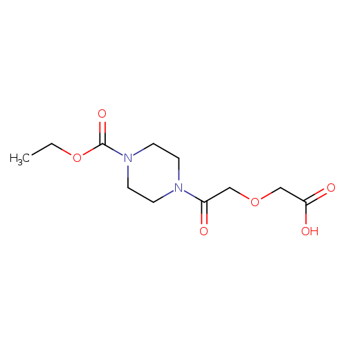 {2-[4-(ethoxycarbonyl)-1-piperazinyl]-2-oxoethoxy}acetic acid
