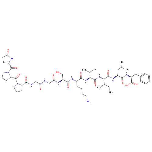 5-oxo-l-prolyl-l-prolyl-l-prolylglycylglycyl-l-seryl-l-lysyl-l-valyl-l-isoleucyl-l-leucyl-l-phenylalanine