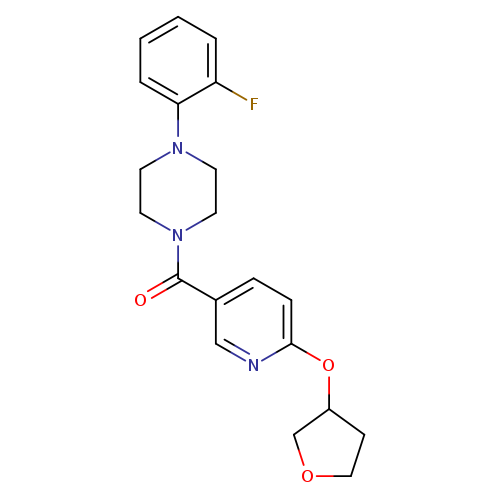 1-(2-fluorophenyl)-4-[6-(oxolan-3-yloxy)pyridine-3-carbonyl]piperazine