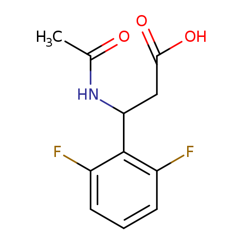 3-(2,6-difluorophenyl)-3-acetamidopropanoic acid