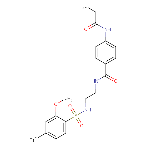 N-[2-(2-methoxy-4-methylbenzenesulfonamido)ethyl]-4-propanamidobenzamide