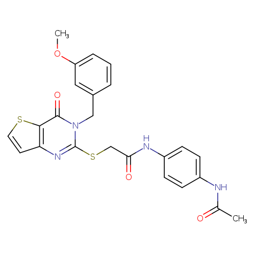 N-(4-acetamidophenyl)-2-({3-[(3-methoxyphenyl)methyl]-4-oxo-3H,4H-thieno[3,2-d]pyrimidin-2-yl}sulfanyl)acetamide