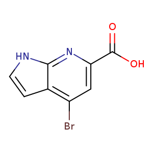 1H-Pyrrolo[2,3-b]pyridine-6-carboxylic acid, 4-bromo-