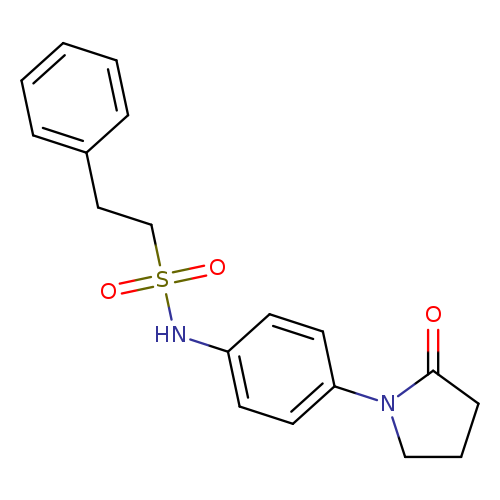 N-[4-(2-oxopyrrolidin-1-yl)phenyl]-2-phenylethane-1-sulfonamide