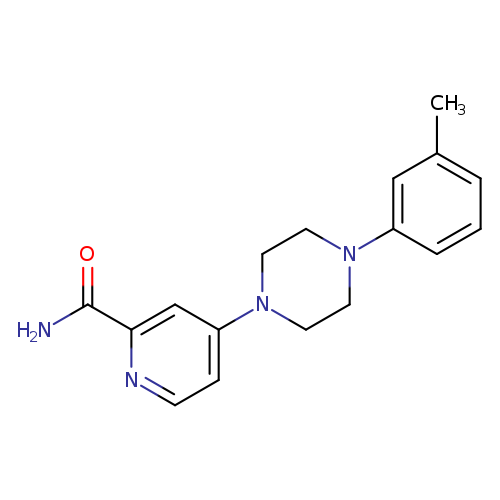 4-[4-(3-methylphenyl)piperazin-1-yl]pyridine-2-carboxamide