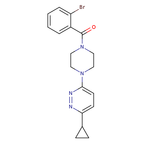 3-[4-(2-bromobenzoyl)piperazin-1-yl]-6-cyclopropylpyridazine