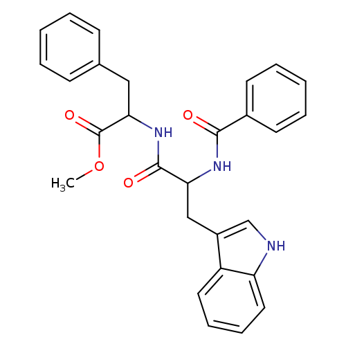Methylbenzoyl-L-tryptophyl-D-phenylalaninate