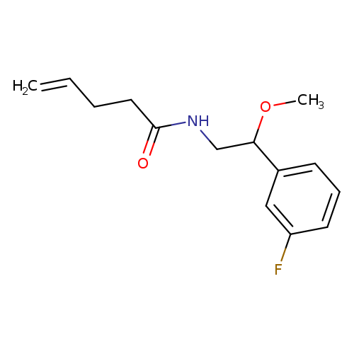 N-[2-(3-fluorophenyl)-2-methoxyethyl]pent-4-enamide