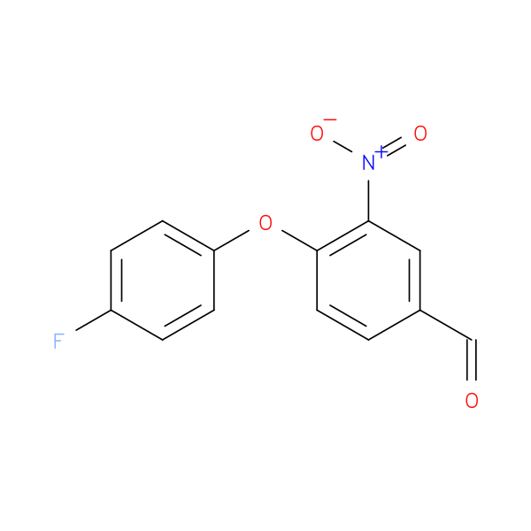 4-(4-FLUOROPHENOXY)-3-NITROBENZENECARBALDEHYDE