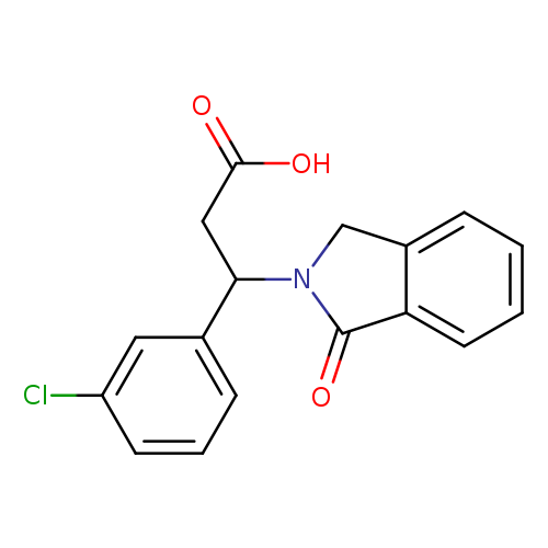 3-(3-chlorophenyl)-3-(1-oxo-2,3-dihydro-1H-isoindol-2-yl)propanoic acid