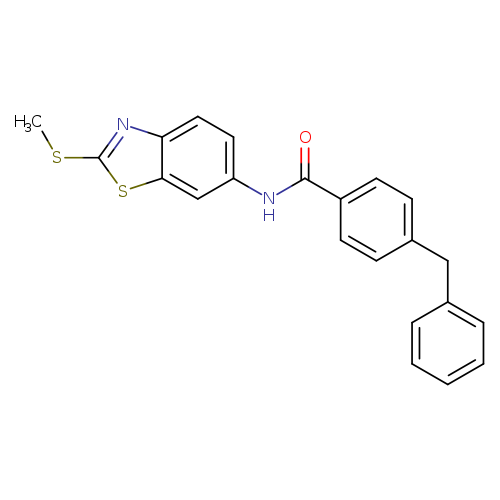 4-benzyl-N-[2-(methylsulfanyl)-1,3-benzothiazol-6-yl]benzamide
