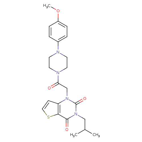 1-{2-[4-(4-methoxyphenyl)piperazin-1-yl]-2-oxoethyl}-3-(2-methylpropyl)-1H,2H,3H,4H-thieno[3,2-d]pyrimidine-2,4-dione