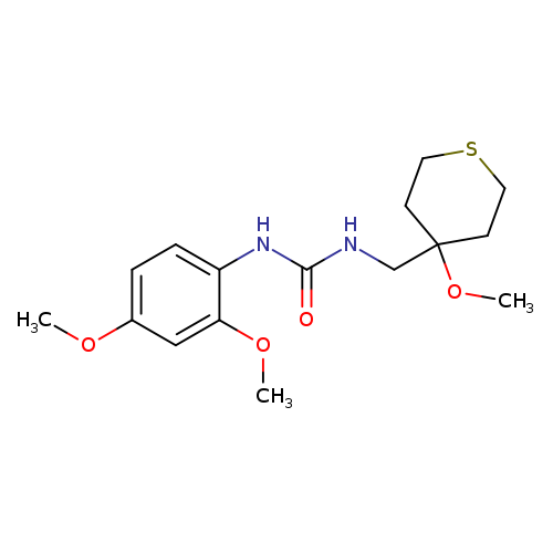 3-(2,4-dimethoxyphenyl)-1-[(4-methoxythian-4-yl)methyl]urea
