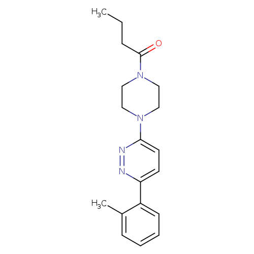 1-{4-[6-(2-methylphenyl)pyridazin-3-yl]piperazin-1-yl}butan-1-one