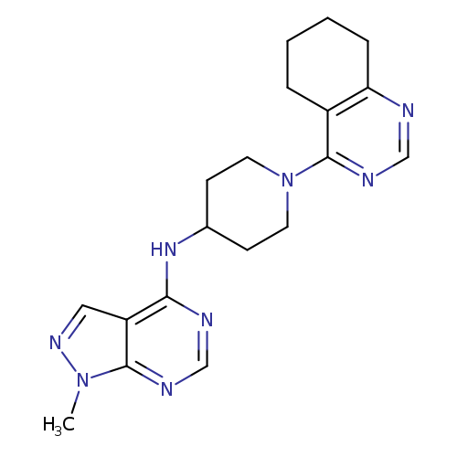 N-{1-methyl-1H-pyrazolo[3,4-d]pyrimidin-4-yl}-1-(5,6,7,8-tetrahydroquinazolin-4-yl)piperidin-4-amine