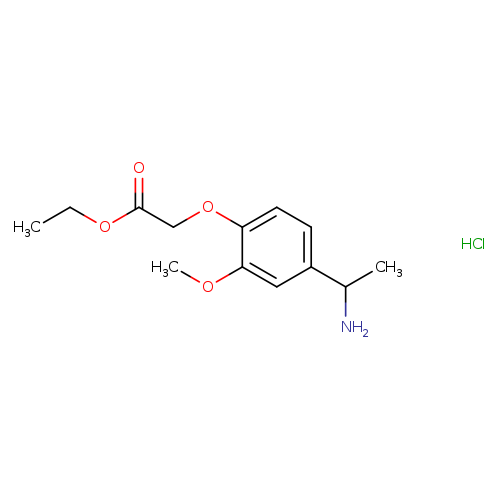 ethyl 2-[4-(1-aminoethyl)-2-methoxyphenoxy]acetate hydrochloride