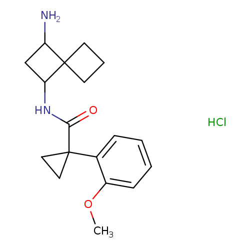 N-{3-aminospiro[3.3]heptan-1-yl}-1-(2-methoxyphenyl)cyclopropane-1-carboxamide hydrochloride