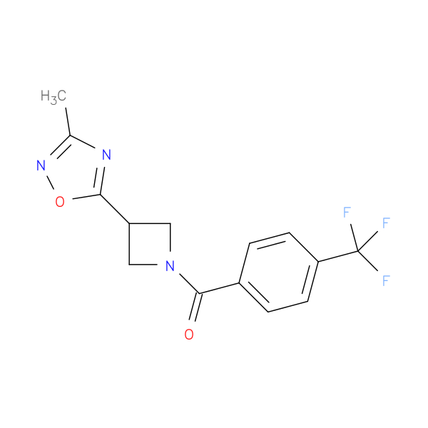 3-methyl-5-{1-[4-(trifluoromethyl)benzoyl]azetidin-3-yl}-1,2,4-oxadiazole