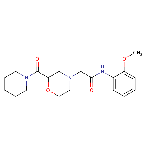 N-(2-methoxyphenyl)-2-[2-(piperidine-1-carbonyl)morpholin-4-yl]acetamide