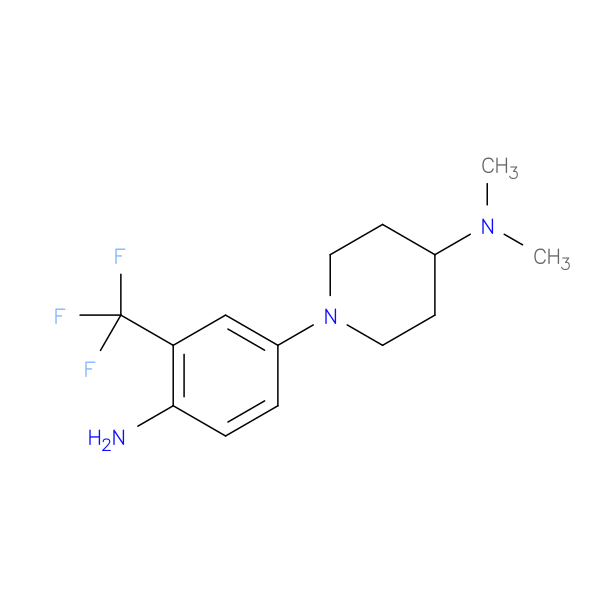 4-Piperidinamine, 1-[4-amino-3-(trifluoromethyl)phenyl]-N,N-dimethyl-