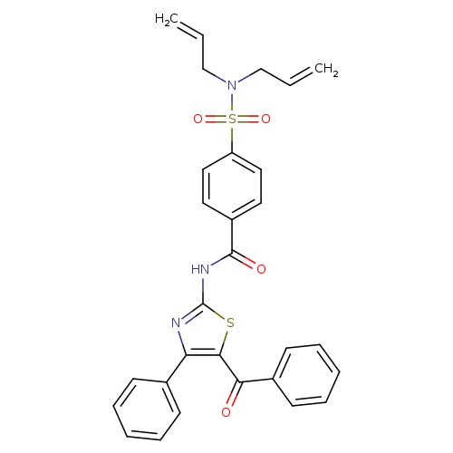 N-(5-benzoyl-4-phenyl-1,3-thiazol-2-yl)-4-[bis(prop-2-en-1-yl)sulfamoyl]benzamide