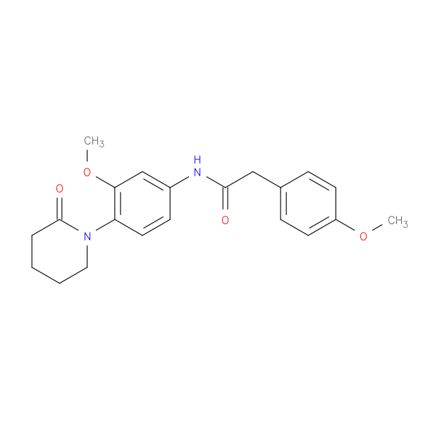 N-[3-methoxy-4-(2-oxopiperidin-1-yl)phenyl]-2-(4-methoxyphenyl)acetamide