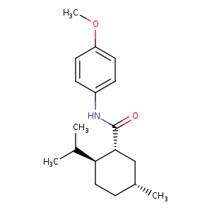 Cyclohexanecarboxamide,N-(4-methoxyphenyl)-5-methyl-2-(1-methylethyl)-, (1R,2S,5R)-