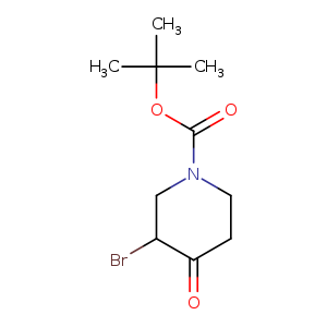 1-Piperidinecarboxylic acid, 3-bromo-4-oxo-, 1,1-dimethylethyl ester