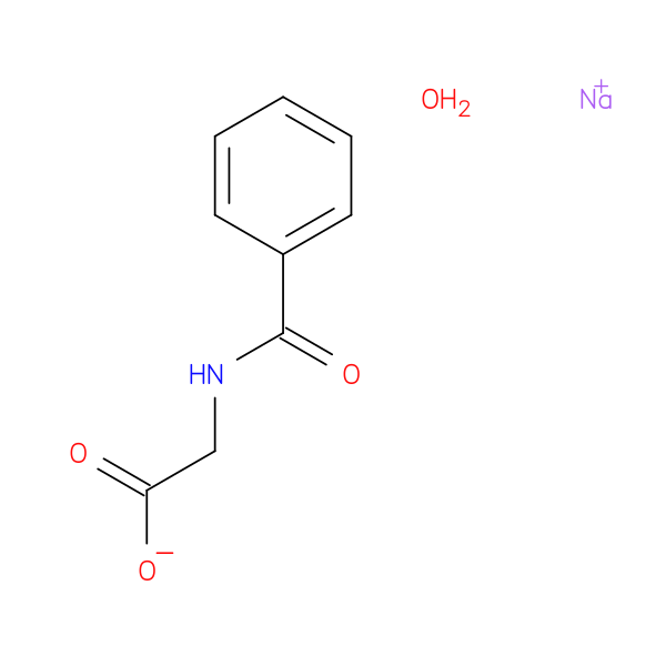 sodium 2-(phenylformamido)acetate hydrate