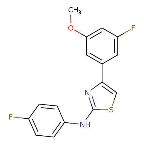 4-(3-fluoro-5-methoxyphenyl)-N-(4-fluorophenyl)-1,3-thiazol-2-amine