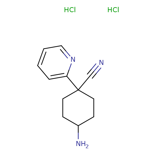 4-amino-1-(pyridin-2-yl)cyclohexane-1-carbonitriledihydrochloride