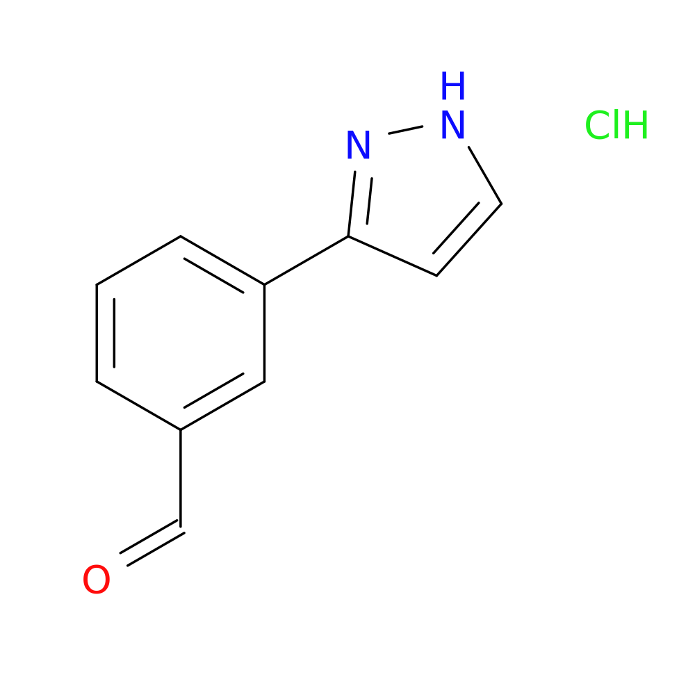 3-(1H-pyrazol-3-yl)benzaldehyde hydrochloride