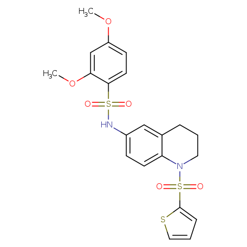 2,4-dimethoxy-N-[1-(thiophene-2-sulfonyl)-1,2,3,4-tetrahydroquinolin-6-yl]benzene-1-sulfonamide