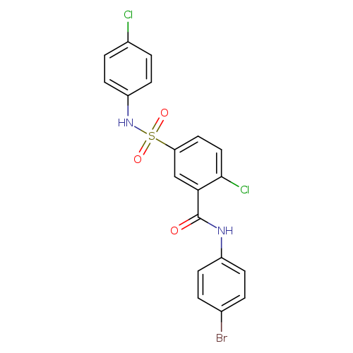 N-(4-bromophenyl)-2-chloro-5-[(4-chloroanilino)sulfonyl]benzamide