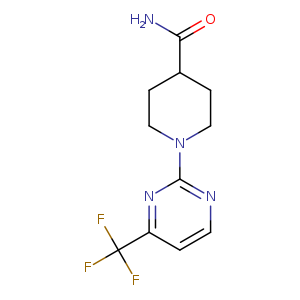 1-[4-(TRIFLUOROMETHYL)-2-PYRIMIDINYL]-4-PIPERIDINECARBOXAMIDE
