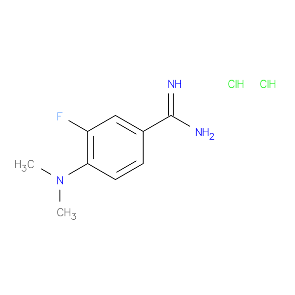 4-(dimethylamino)-3-fluorobenzene-1-carboximidamide dihydrochloride