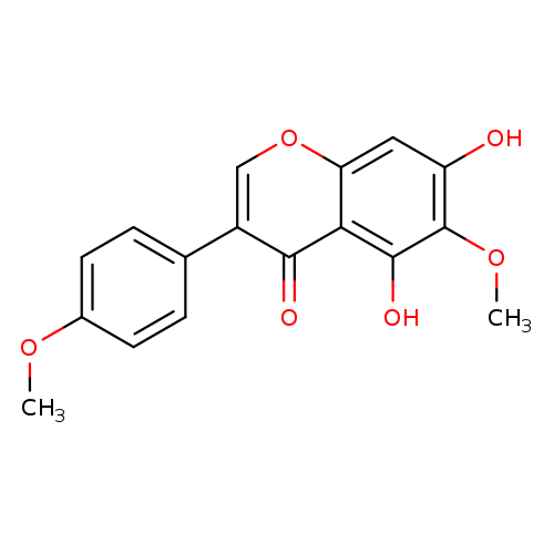 4H-1-Benzopyran-4-one, 5,7-dihydroxy-6-methoxy-3-(4-methoxyphenyl)-