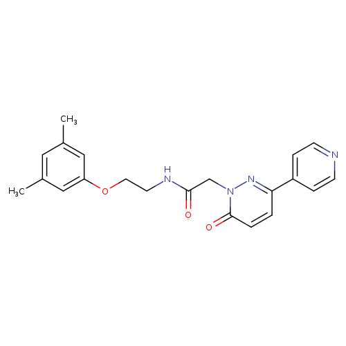 N-[2-(3,5-dimethylphenoxy)ethyl]-2-[6-oxo-3-(pyridin-4-yl)-1,6-dihydropyridazin-1-yl]acetamide