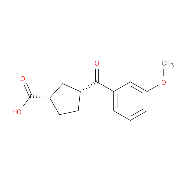 cis-3-(3-Methoxybenzoyl)cyclopentane-1-carboxylic acid