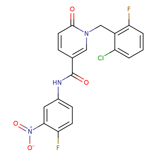 1-[(2-chloro-6-fluorophenyl)methyl]-N-(4-fluoro-3-nitrophenyl)-6-oxo-1,6-dihydropyridine-3-carboxamide