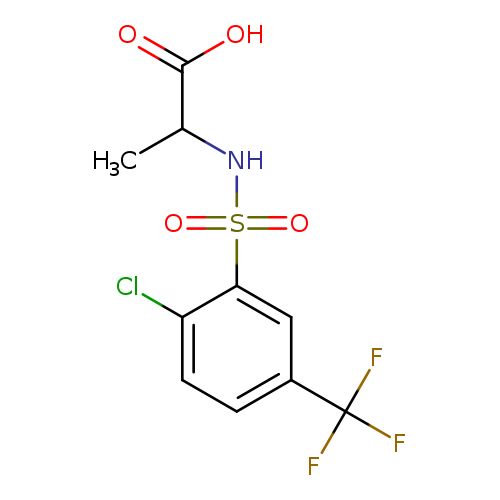 2-[2-chloro-5-(trifluoromethyl)benzenesulfonamido]propanoic acid