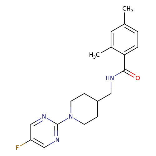 N-{[1-(5-fluoropyrimidin-2-yl)piperidin-4-yl]methyl}-2,4-dimethylbenzamide