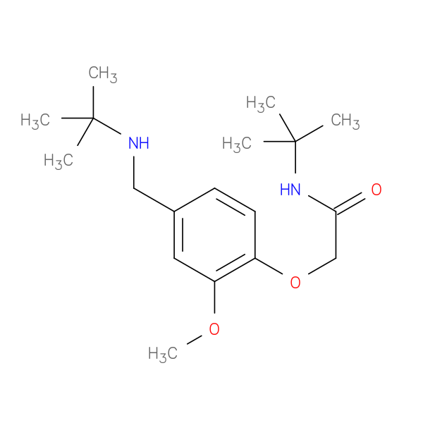N-(tert-butyl)-2-{4-[(tert-butylamino)methyl]-2-methoxyphenoxy}acetamide