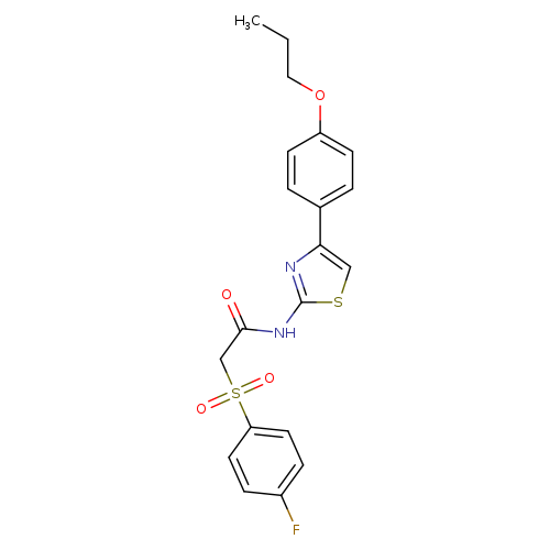2-(4-fluorobenzenesulfonyl)-N-[4-(4-propoxyphenyl)-1,3-thiazol-2-yl]acetamide