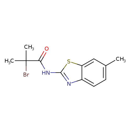 2-Bromo-2-methyl-n-(6-methyl-1,3-benzothiazol-2-yl)propanamide