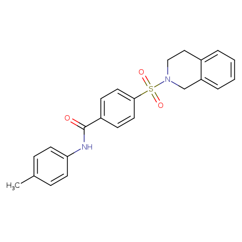 N-(4-methylphenyl)-4-(1,2,3,4-tetrahydroisoquinoline-2-sulfonyl)benzamide