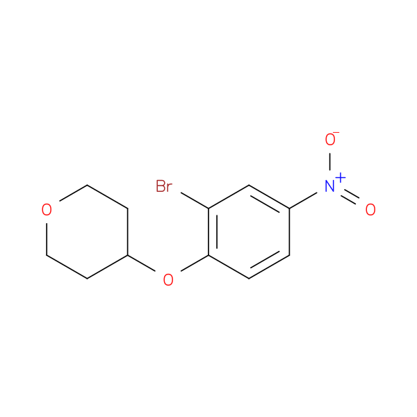 4-(2-Bromo-4-nitrophenoxy)tetrahydro-2H-pyran