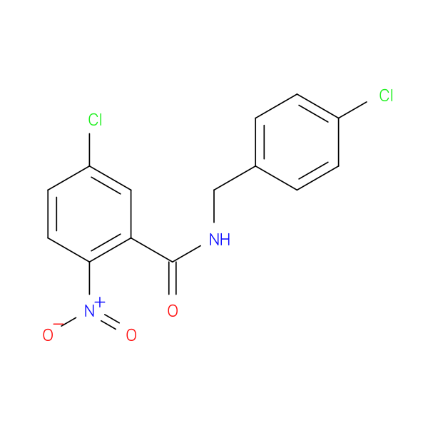 5-chloro-N-[(4-chlorophenyl)methyl]-2-nitrobenzamide