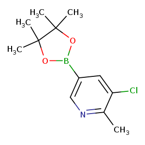 3-chloro-2-methyl-5-(4,4,5,5-tetramethyl-1,3,2-dioxaborolan-2-yl)pyridine
