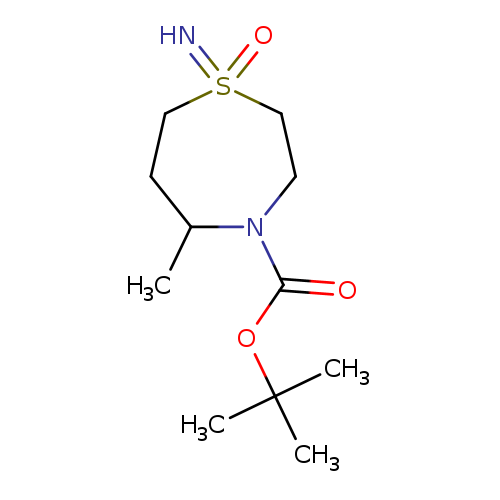 tert-butyl 1-imino-5-methyl-1-oxo-1lambda6,4-thiazepane-4-carboxylate